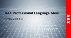 AAX Professional Languages Menu